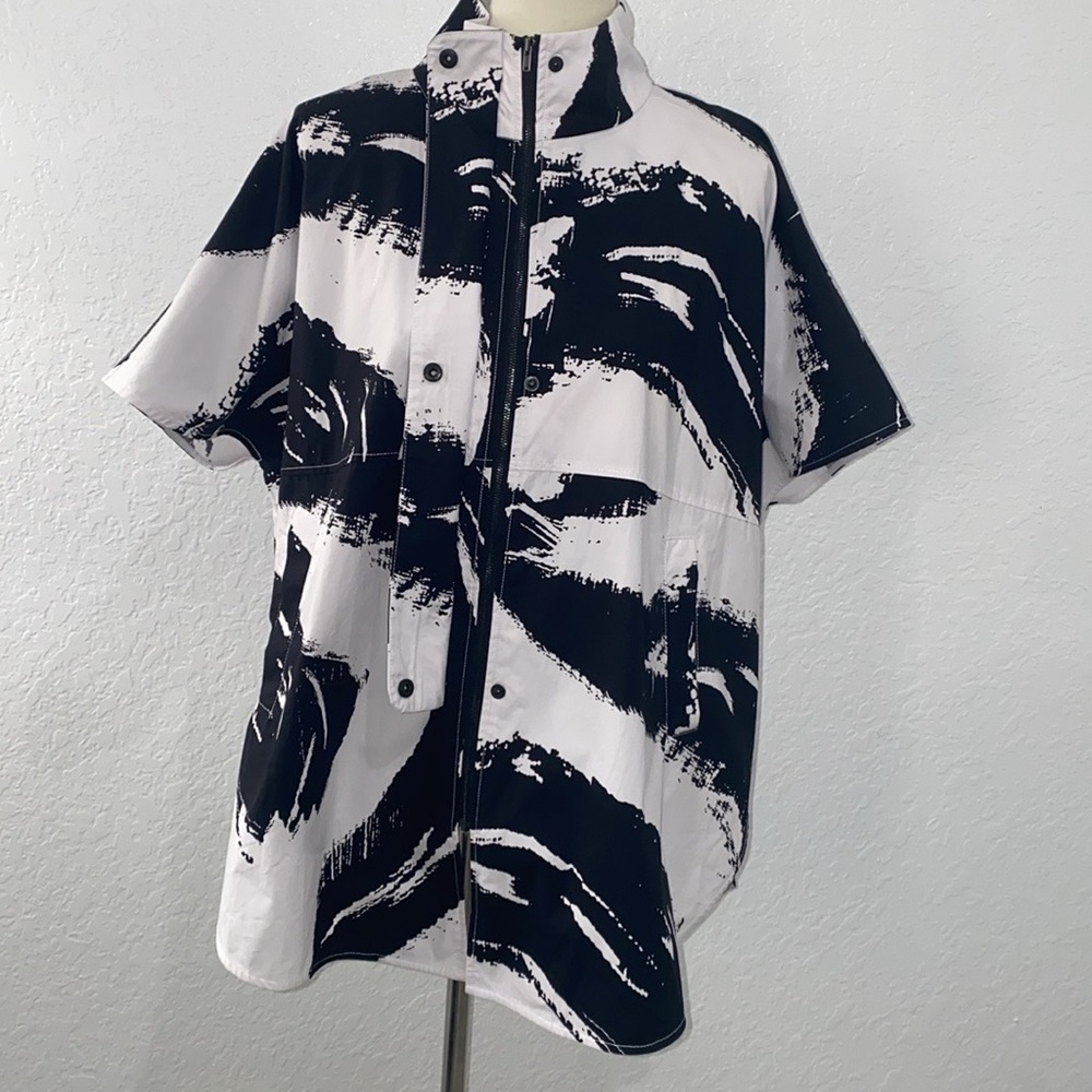 MING WANG ZIPPERED PONCHO S/M